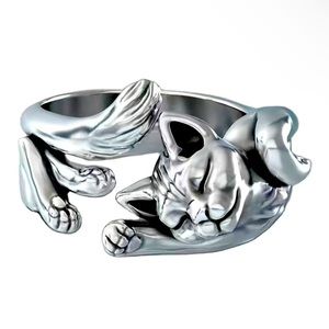 Adjustable Zinc Alloy Cat Ring NEW